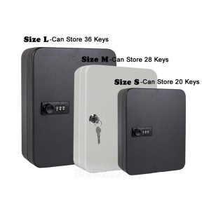 New Multi Keys Safe Storage Box Combination/Key Lock Spare Car Keys Organizer Box For Home Office Factory Store Use