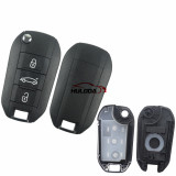 For peugeot  508 3 button flip remote key blank with HU83 407 blade