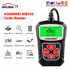 KONNWEI KW310 OBD2 Car Diagnostic Scan Tool Automotive ODB2 Code Reader with Russian OBD 2 Scanner Auto Tools PK ELM 327 V 1 5