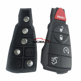 4+1 Button Rubber Pad  Fob Car Remote Case For Chrysler Fobik Remote Button Pads
