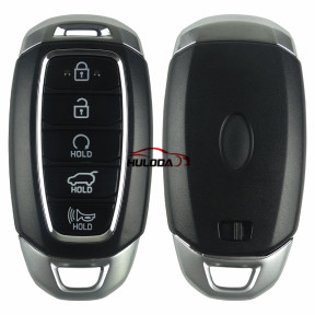 For Hyundai 5 button remote key blank with logo