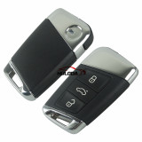 Original For VW 3 Button remote key blank  with HU162 blade
