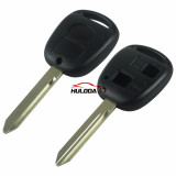 For Toyota 2 button remote key blank with TOY47 blade with logo