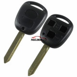 For Toyota 3 button remote key blank with TOY47 blade with logo