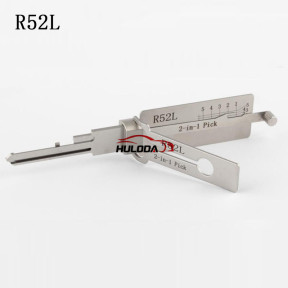 Lishi R52L 2 in 1 lock pick and decoder ，For elongated square slot lock cylinder，Used in Mexico
