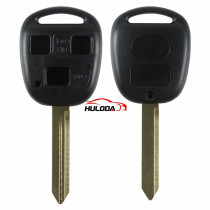 For Toyota 3 button remote key blank with TOY47 blade with logo