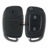 new hyundai 2 button remote key shell with 6 types of key blades, please choose