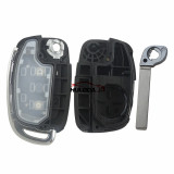  new hyundai 2 button remote key shell with 6 types of key blades, please choose