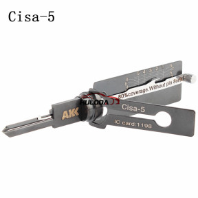 AKK Tools Cisa-5 ( 5-pin ) 2in1 pick for -Cisa Door locks 1 （E）