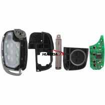 Original For Hyundai 3 button remote key with 434mhz MP14P-22 ,only PCB is original