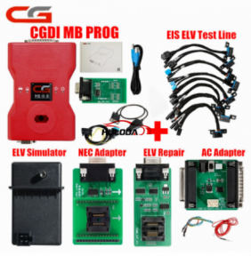 CGDI Prog MB For Benz Support All Key Lost Fastest Add Key With ELV Adapter&Simulator&AC Adapter&EIS ELV Original CGDI For Benz
