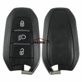 Original For Peugeot 3 button remote key  with 434MHZ  4A chip with light button