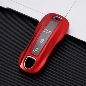 For Porsche TPU Car Key Case Full Cover, used for Taycan, Panamera, Cayenne, Porsche 911,