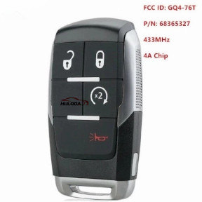 { DOD } 2019-2020RAM 1500 pick up 3+1 button ASK 433.92MHZ Smart remote key /PCF 7939M /HITAG AES /4A Chip /FCC ID:OHT-4882056/CY24