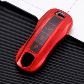 For Porsche TPU Car Key Case Full Cover, used for Taycan, Panamera, Cayenne, Porsche 911,