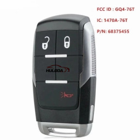 { DOD } 2019-2020RAM 1500 pick up 2+1 button ASK 433.92MHZ Smart remote key /PCF 7939M /HITAG AES /4A Chip /FCC ID:OHT-4882056/CY24