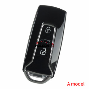 For VW Touareg 3 button remote keyless key shell A model with HU162T blade,used for Volkswagen Touareg 2018 2019 2020 2021