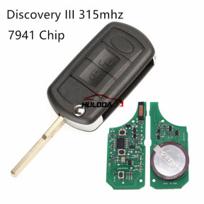 For landrover 3 button remote key with 315mhzmhz used for Discovery III  with 7941 chip