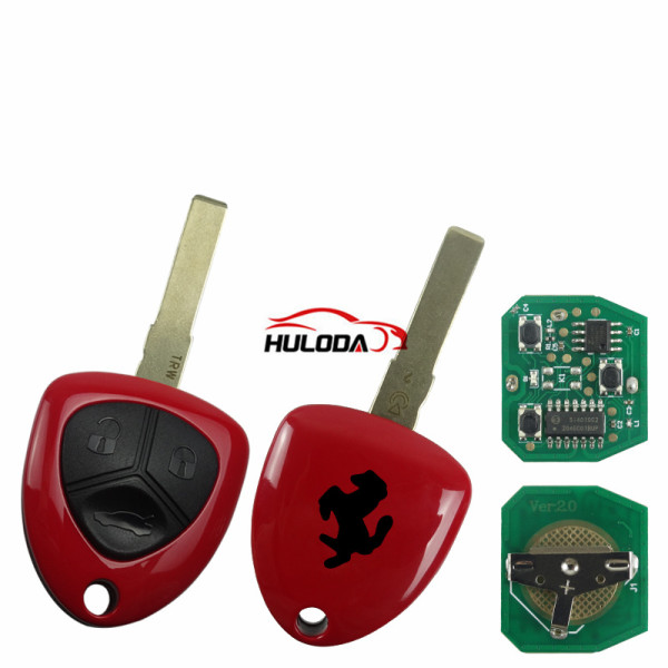 For Ferrari 458  3 button remote key with 433.92mhz ID48 Chip