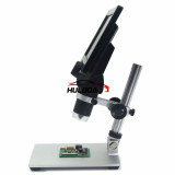 G1200 LCD 7 inch Digital Microscope 1-1200X Magnification Handheld Microscope with Video Recorder ，for Soldering Electronic 500X 1000X Microscopes Continuous Amplification Magnifier，can adjust the angle