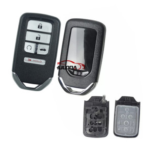 For Honda 4+1 Buttons  Smart Car Remote  Key Shell  used  for Honda Fit Odessey City Jazz XRV Venzel HRV CRV Accord Insert Key Case