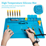 Repair Bench Work Mat High temperature resistant silicone pad with magnetic insulation pad