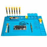 Repair Bench Work Mat High temperature resistant silicone pad with magnetic insulation pad