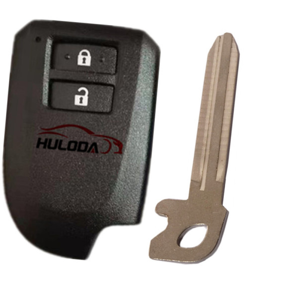 New Toyota 2 button Smart car key Shell With Emergency Key used for Yaris Yarisl Verso Vios