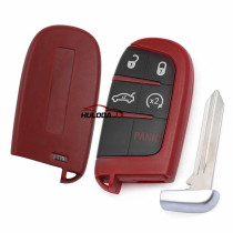 For Chrysler 4+1 button flip remote key shell with logo