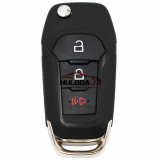 For Ford 2+1 button remote key shell   for Ford Fusion Edge Explorer 2013-2015 with logo