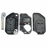 For Jeep 2+1 button folding remote key shell with logo