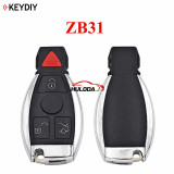 KEYDIY for Benz style  ZB31  3+1 button smart remote key used for KD-X2 KD-MAX generate 