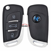 DS Style 3 button remote key shell,used for KEYDIY B11 remote