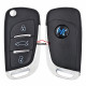 DS Style 3 button remote key shell,used for KEYDIY B11 remote