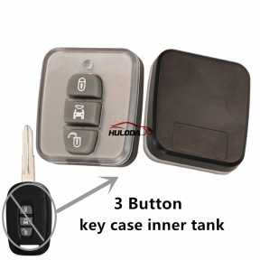 For Chevrolet Captiva 3 button Car remote key case inner tank，Rubber button pad