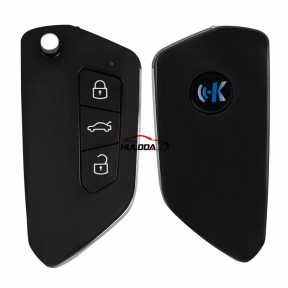 For VW Golf 8 Style 3 button remote key shell,used for KEYDIY B33 remote
