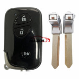 For BYD 3 buttom Smart  remote key shell，with left blade