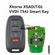 Xhorse XSADJ1GL VVDI 754J Smart Key for Audi 315MHZ A6L Q5 A4L A8L with Key Shell