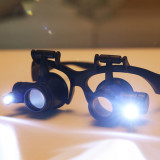 Head-Mounted Illuminating Microscope ,with LED light 10X 15X 20X 25X  Magnifier