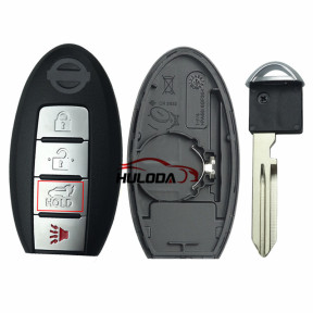 For Nissan 4 button  remote key blank for new model with SUV button with logo
