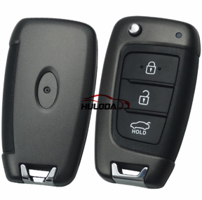 For Hyundai 3 Button Flip Remote Car Key shell  for Accent 2018 2019 95430-J0500