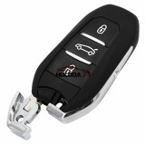 For Peugeot new style 3 button remote key blank with VA2 blade truck button