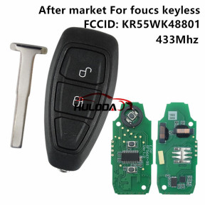 After market For Ford foucs keyless 2 button remote key With 433Mhz FCCID: KR55WK48801