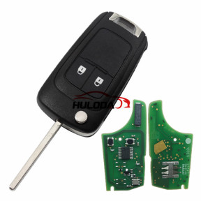 Original For Vauxhall 2 button remote key with 434mhz and 46 chip,original PCB and after market key shell