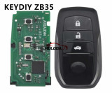KEYDIY for Toyota style  ZB35 3button smart remote key used for KD-X2 KD-MAX generate
