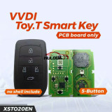 For Xhorse XSTO20EN Toyota  Smart Key 4D 8A 4A All in One with Key Shell Supports Rewrite