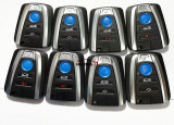 For BMW 4 button smart card remote key shell with  Emergency Key Blade