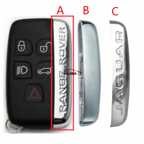For Rangrover Jaguar 5 button remote key side strip Key Shell Metal Edge