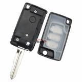 For Mitsubishi 3 button Modified folding key shell for NEW Outlander Lancer Eclipse Galant Mirage Key Shell with logo