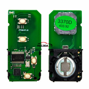 Lonsdor smart key PCB board number FT20-3370D 433.92mhz with 4D chip